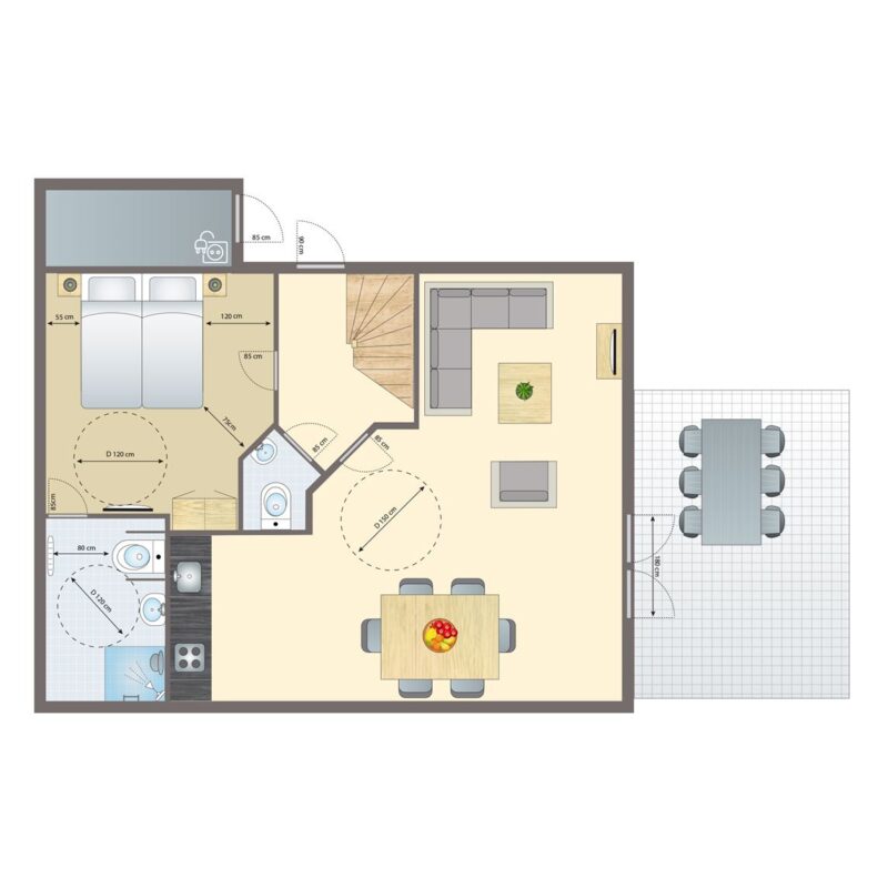 6-persoons bungalow – Breed toegankelijk