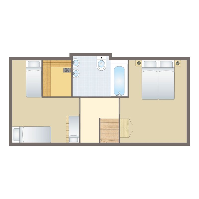 6-persoons bungalow – Breed toegankelijk
