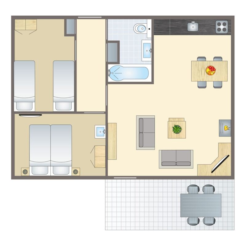 4-persoons bungalow
