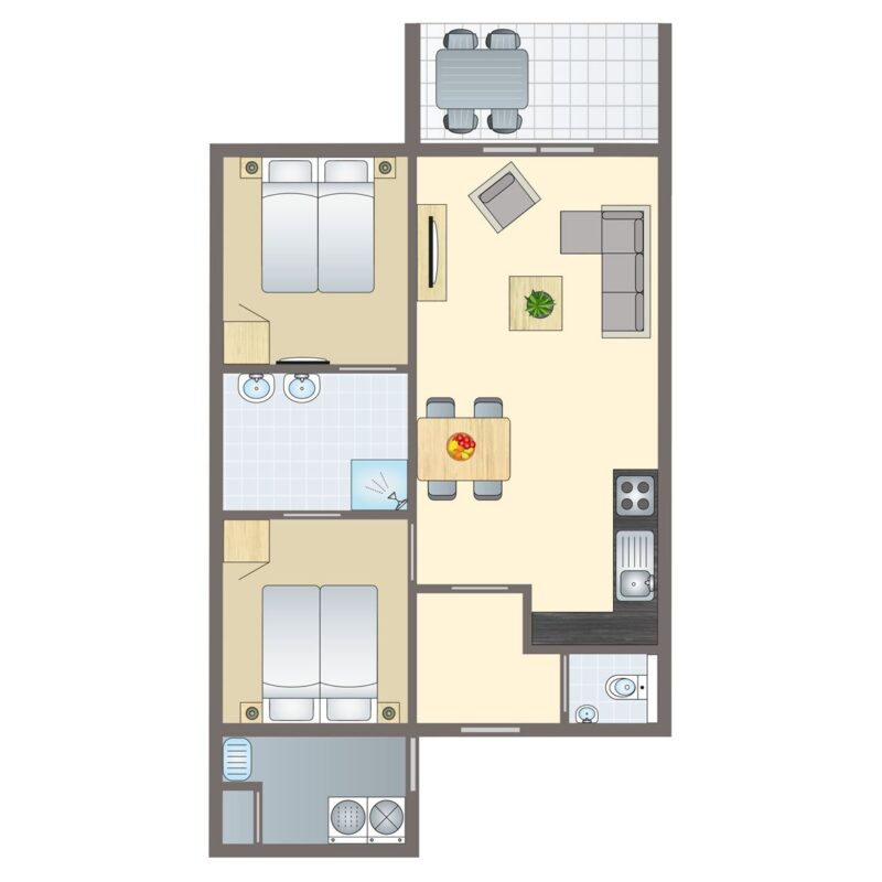 4-persoons bungalow