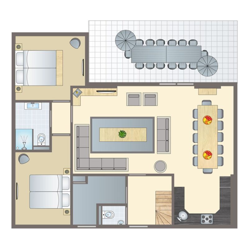 12-persoons bungalow