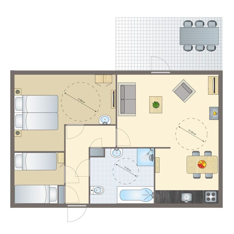 4-persoons bungalow – Extra toegankelijk
