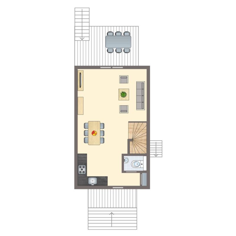 6-persoons woning