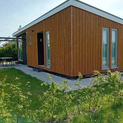 Ardoer Camping Scheldeoord, Achterkant vakantiehuis