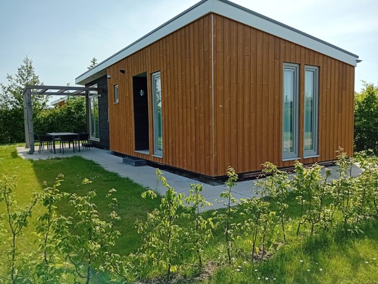 Ardoer Camping Scheldeoord, Achterkant vakantiehuis