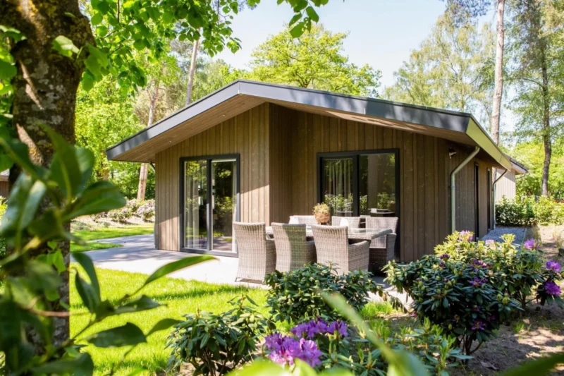 Villa Bosrand tussen de bomen op Vakantiepark Latour