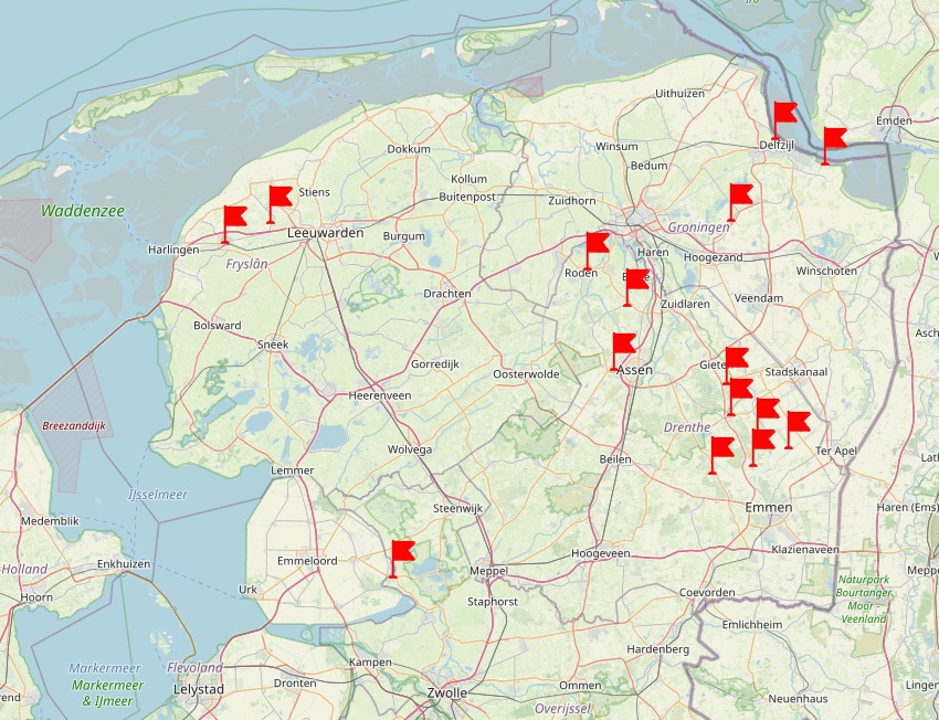 Overzicht alle markten Drenthe en Groningen