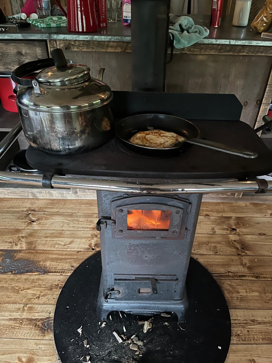 koken op haardvuur