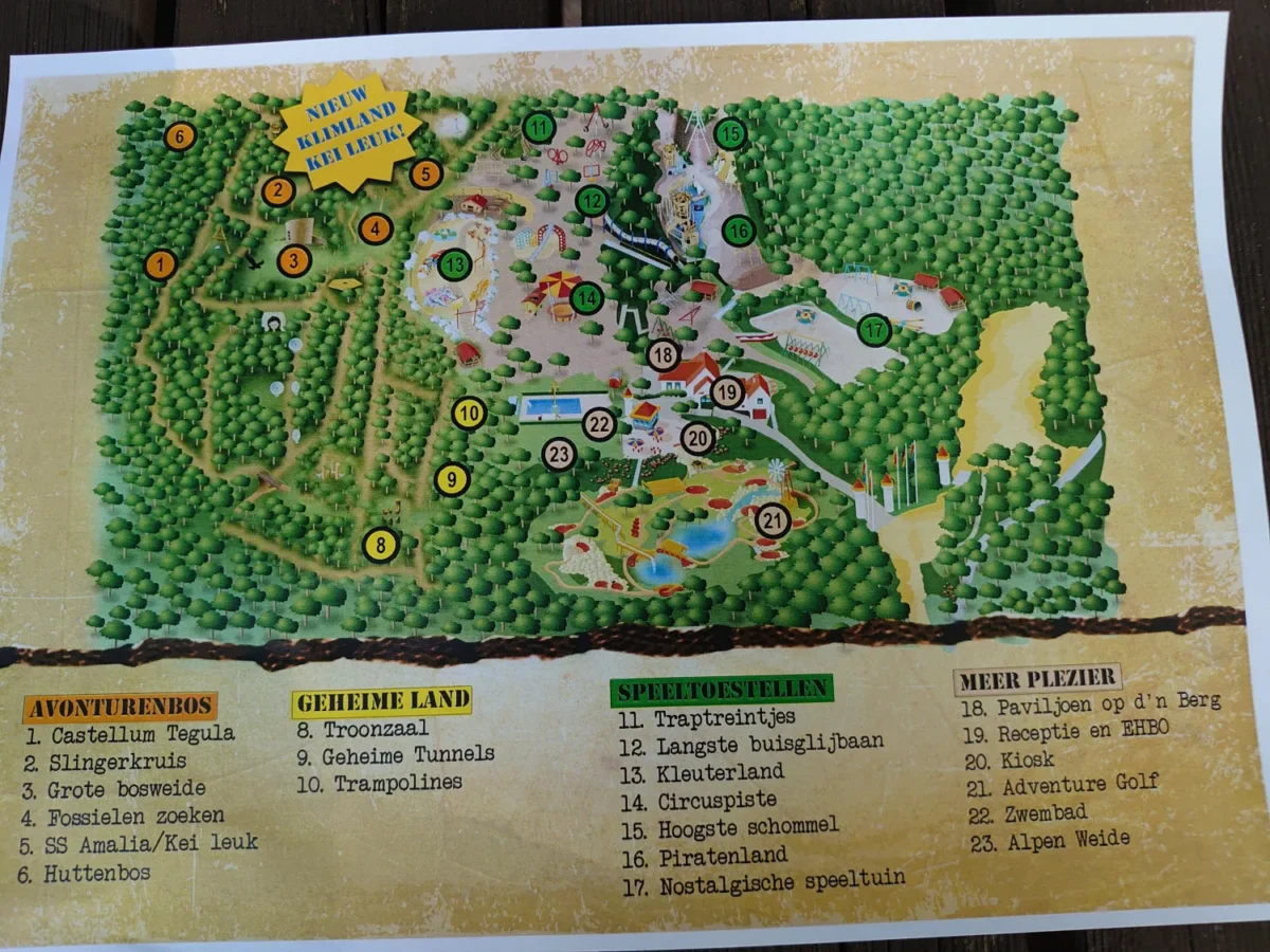 speelpark klein zwitserland plattegrond