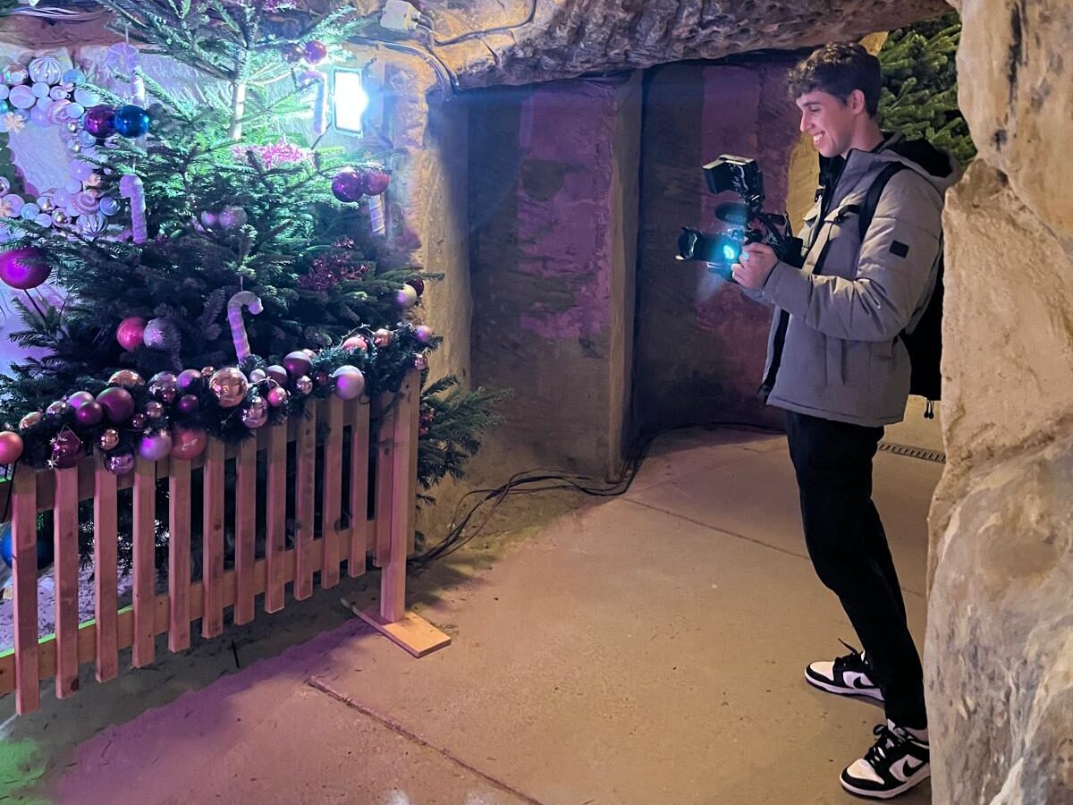 Filmen voor devakantiegids in Valkenburg