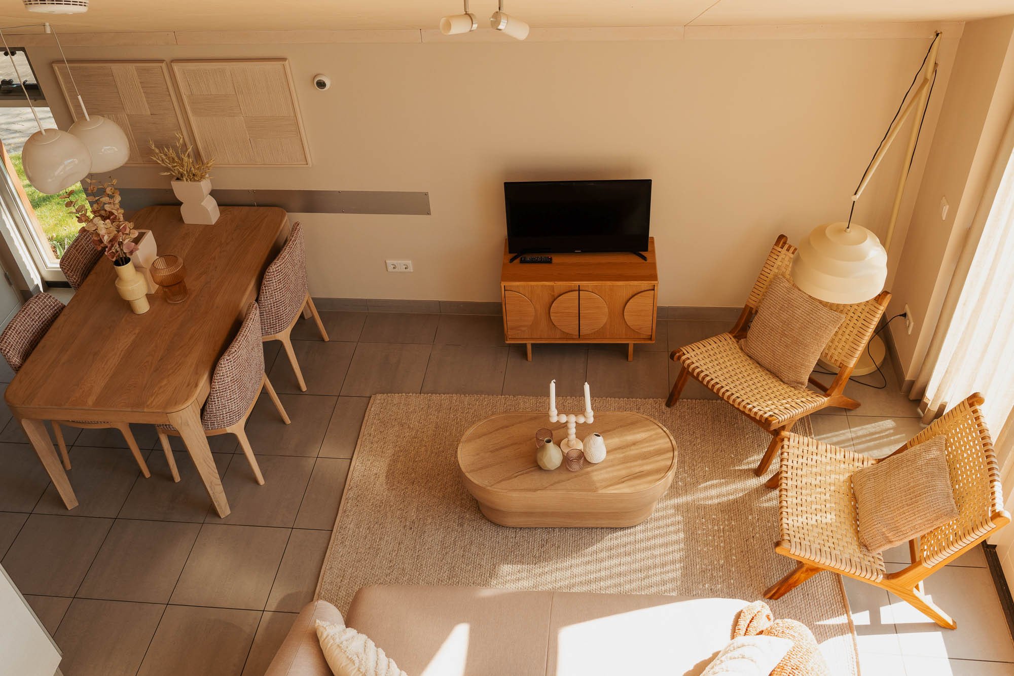 Interieur van een vakantiewoning op Buiten Bergen in Schoorl