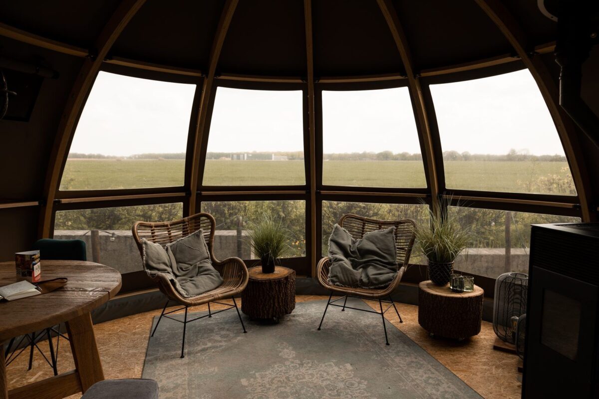 Uitzicht vanuit de Panorama Dome van Parc Boulée