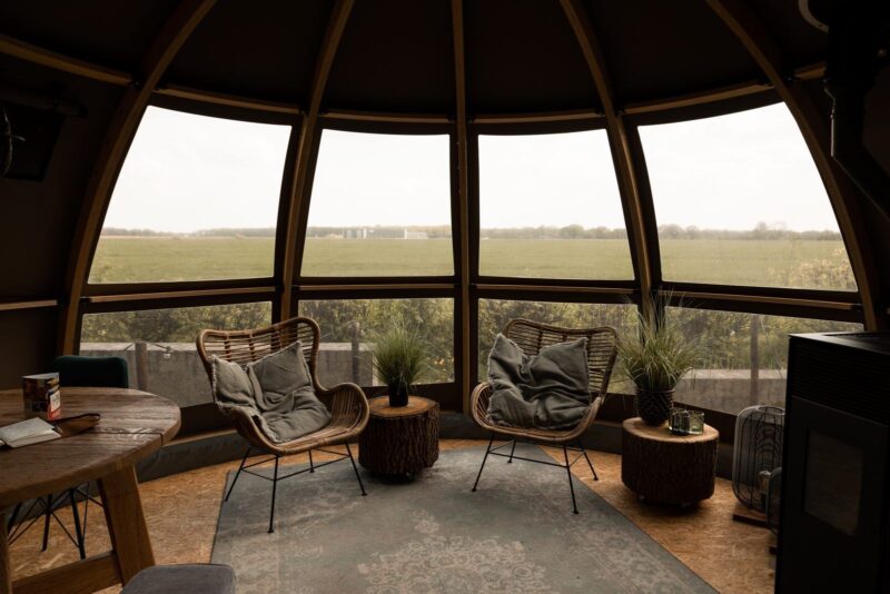 Uitzicht vanuit de Panorama Dome van Parc Boulée