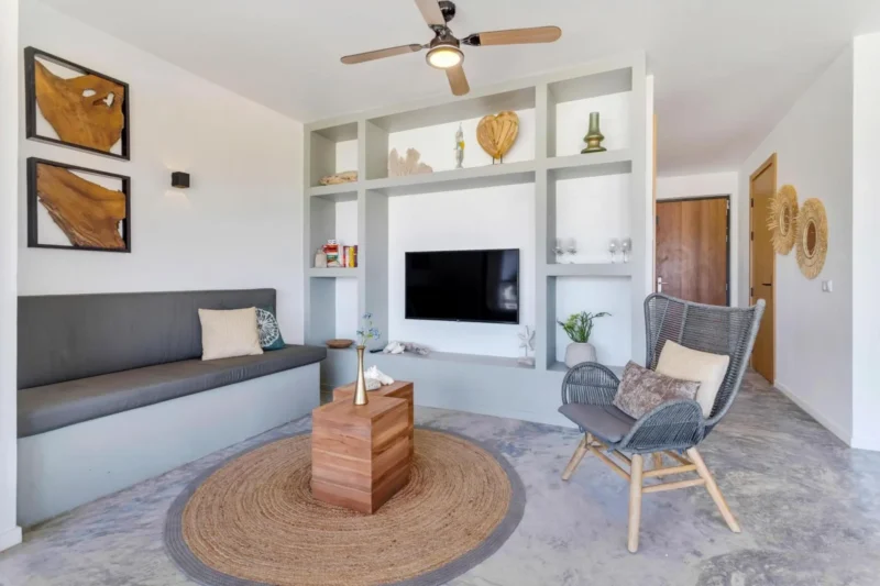 Woonruimte van een appartement bij Belnem House Bonaire