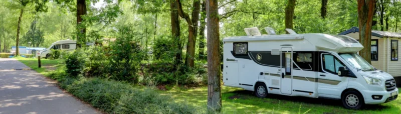 Kamperen tussen de bomen bij Camping Het Veen