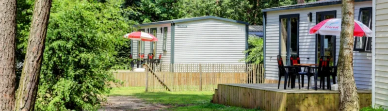 Cottages op het terrein bij Camping Kempen