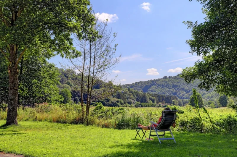 Uitzicht vanaf het terrein bij Camping La Rochoise