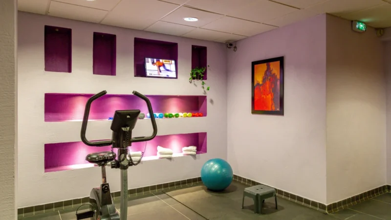 Fitnessruimte bij Dormio Resort Les Portes du Mont Blanc