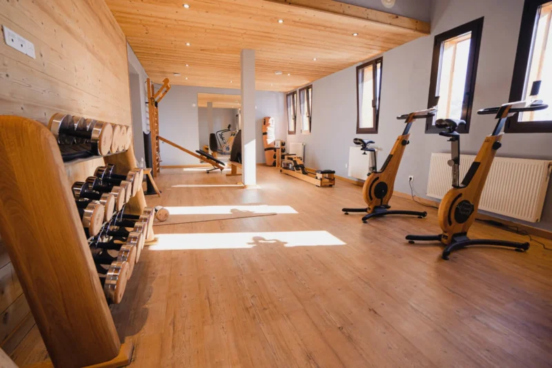 Fitnessruimte bij Dormio Resort Les Portes Du Grand Massif