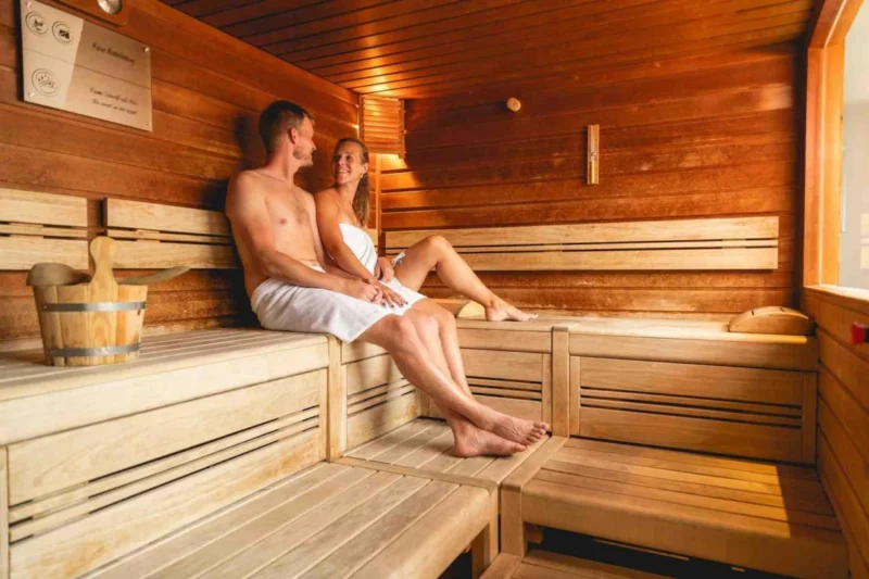 Sauna in het wellnessgedeelte bij EuroParcs Hermagor · Nassfeld