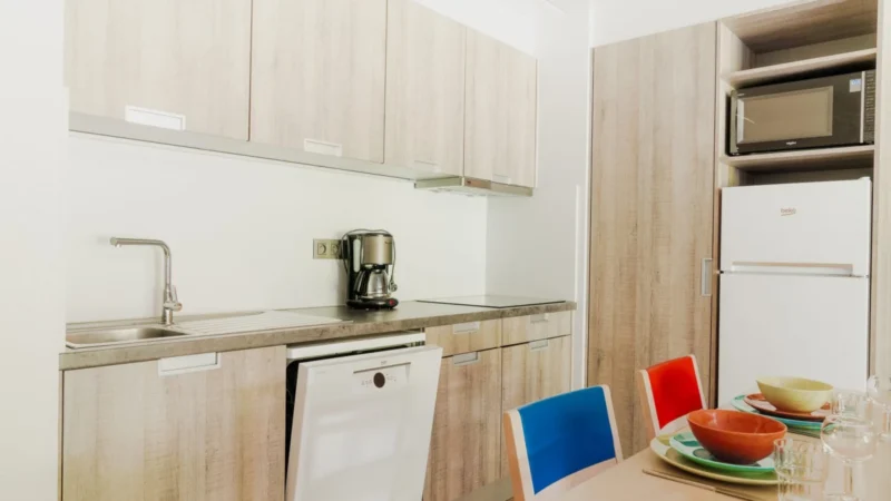Keuken van een appartement bij Floreal La Roche-en-Ardenne
