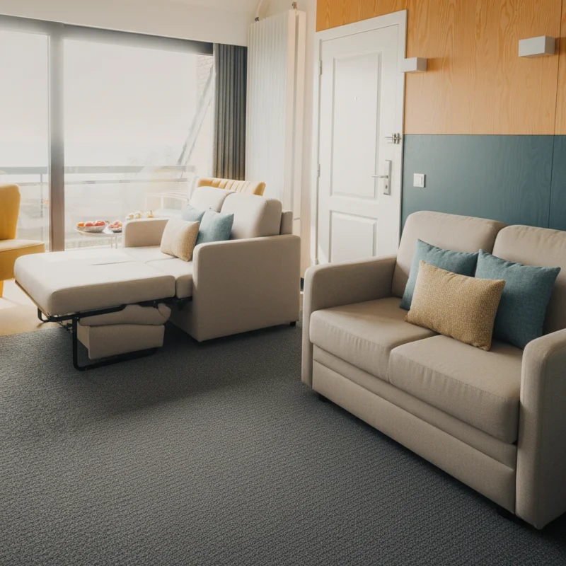 Kamer met twee bedden bij Floreal Mont-Saint-Aubert