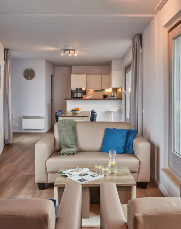 Woonruimte in een appartement bij Holiday Suites Blankenberge