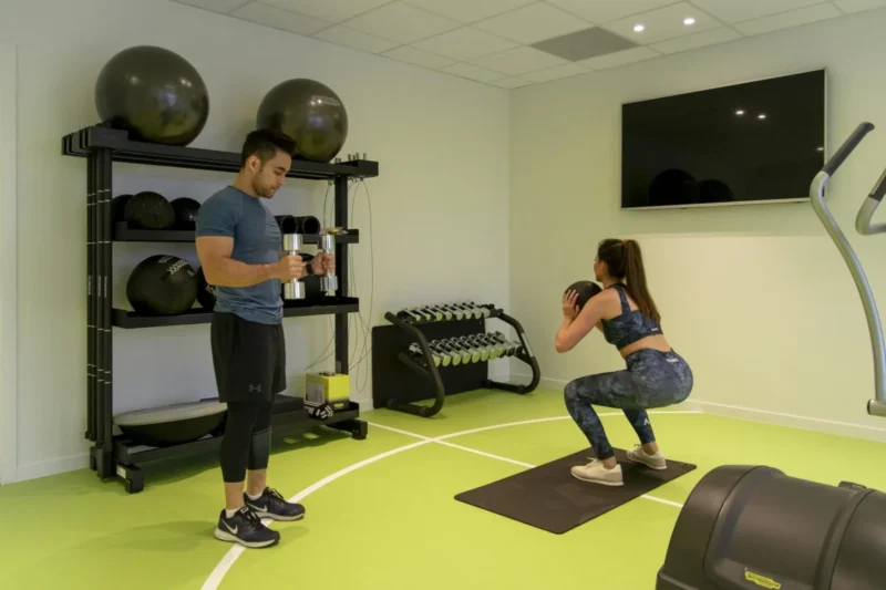 Fitnessruimte bij Holiday Suites Zeebrugge