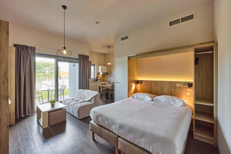 Studio met slaapruimte bij Holiday Suites Zeebrugge