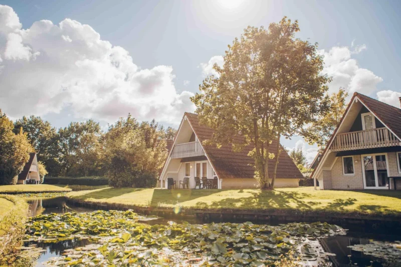 Groene ligging van vakantiehuizen op ’t Hooge Holt