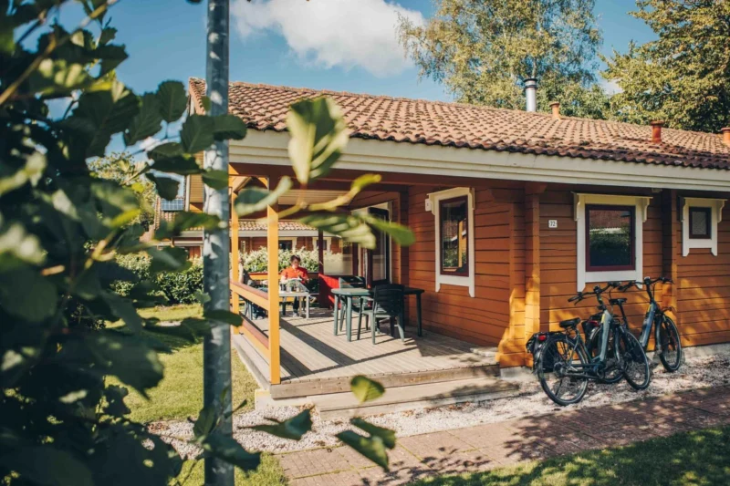 Scandinavisch vakantiehuis met veranda op ’t Hooge Holt