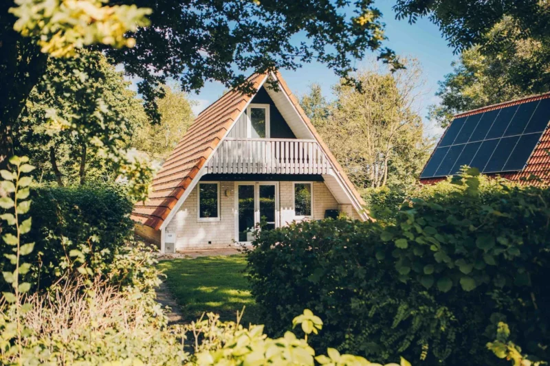Vechtdal Bungalow tussen de bomen op ’t Hooge Holt