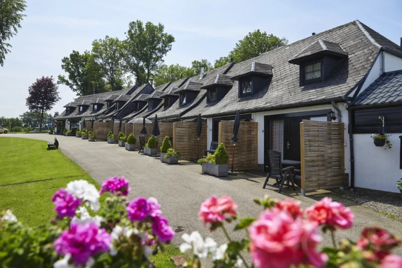 Vakwerkhuisjes met terras bij Landal Village les Gottales