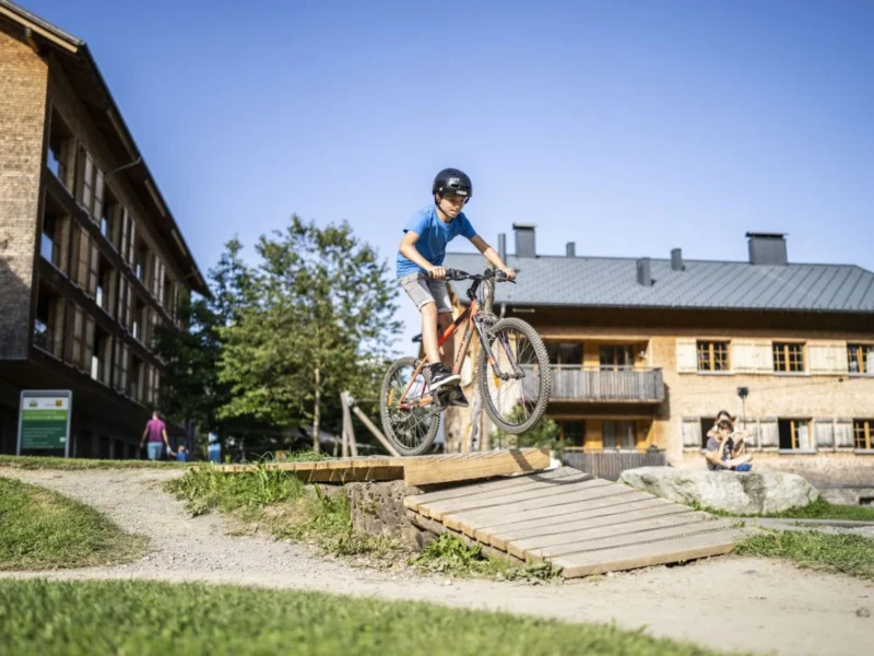 Kinderfietspark bij Landal Brandnertal