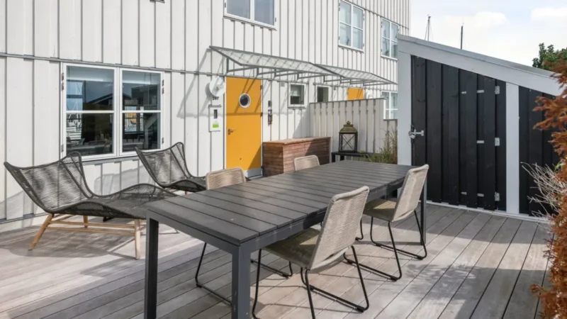 Terras van een vakantiehuis op Landal Ebeltoft