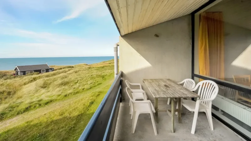 Balkon met uitzicht bij Landal Fyrklit