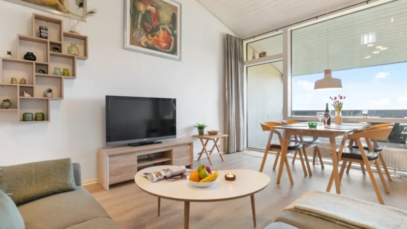 Woonkamer van een appartement op Landal Fyrklit