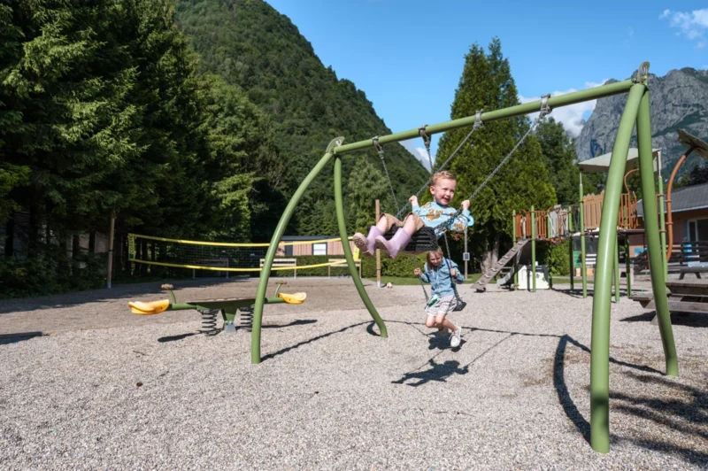 Speeltuin op de camping bij RCN Belledonne