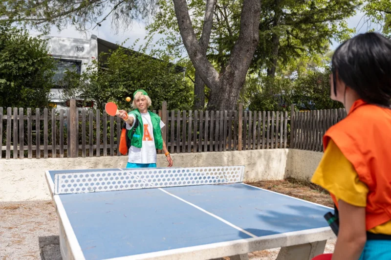 Tafeltennis op de camping bij RCN Domaine de la Noguière