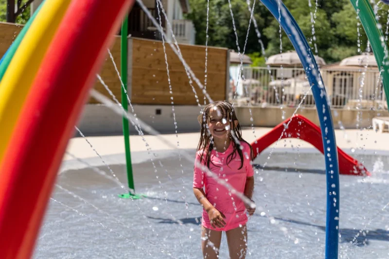 Spetterparadijs voor kinderen bij RCN la Bastide en Ardèche