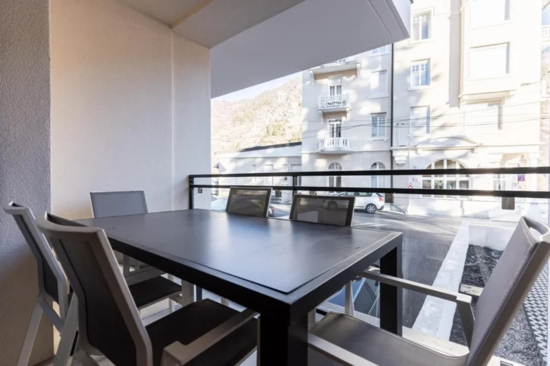 Balkon bij Résidence Méri-Bellecombe