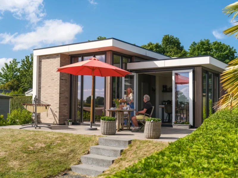 Cube XL met privésauna bij Rhederlaagse Meren