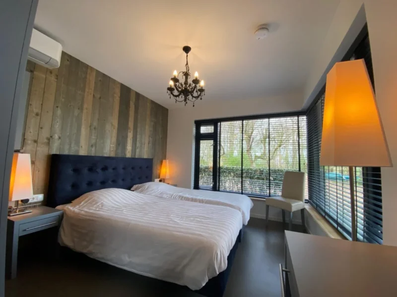 Slaapkamer van het Natuurhuys op Ruysbos